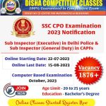 SSC CPO 2023 Exam Notification
